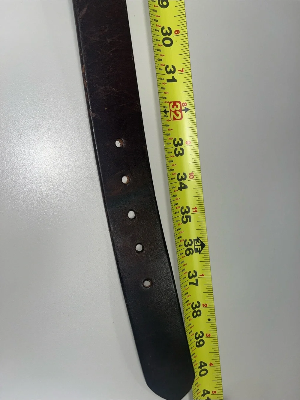 Tanner Goods Men's Leather Belt in Dark Brown w/ Copper Color Buckle